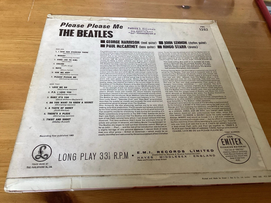 The Beatles - Please Please Me (LP, Album, Mono, RE, RM, 180)